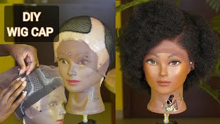 DIY Lace Front Wig Cap For Crochet Braids Wig [upl. by Ahsinroc]