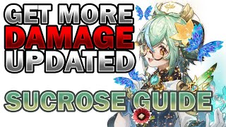 BEST SUCROSE BUILD FOR DAMAGE  GENSHIN IMPACT UPDATED SUCROSE SUPPORT BUILD [upl. by Conias793]