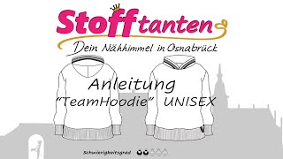 Schnittmuster Anleitung quotTeamHoodiequot [upl. by Amhser]