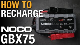 How to Recharge your NOCO GBX75 [upl. by Yrreiht105]