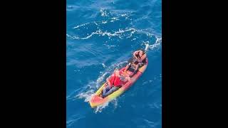 Cruise Ship Rescues Shipwreck Victims in Kayak [upl. by Rases143]