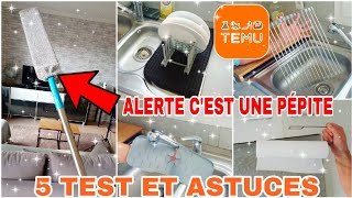 đźŚş 5 ASTUCES 100 TEMU  TEST PRODUITS temu test astuce [upl. by Yelrebmik]