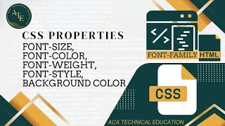 Master CSSFont Size Font Color Font Style and Background Color Explained [upl. by Oulman475]