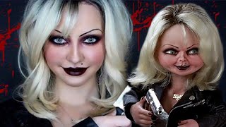 Bride Of Chucky  Tiffany Transformation Makeup Tutorial [upl. by Yemorej]