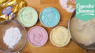 Buttercream Masterclass How to make Perfect Buttercream Icing  Cupcake Jemma [upl. by Lertsek]