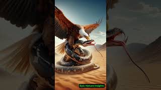 Python vs Eagle Desert Showdown youtubeshorts [upl. by Sirromed]