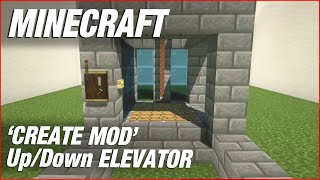 Create Mod Elevator  Minecraft Tutorial [upl. by Gibun]