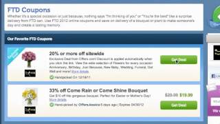 FTD Coupon Code 2013  How To Use FTD Flower Coupons amp Coupon Codes [upl. by Neevan544]