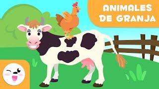 Los animales de la granja para niños  Vocabulario para niños [upl. by Hanshaw262]