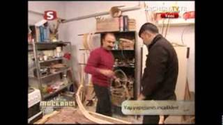 Maceracı  Türk Yayı Yapımı  Bowmaking on National Turkish TV Channel [upl. by Ydnic]