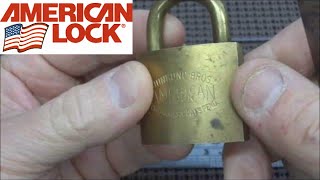 100 American Padlock Old Junkunc Brothers Picked Open [upl. by Lam]