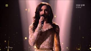 EUROVISION 2014 WINNER AUSTRIA  Conchita Wurst  Rise Like a Phoenix  10052014 [upl. by Sloatman889]