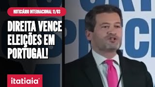 CENTRODIREITA VENCE AS ELEIÇÕES LEGISLATIVAS EM PORTUGAL  NOTICIÁRIO INTERNACIONAL [upl. by Atir]