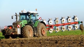 Fendt 936 Vario  7 Furrow Kverneland LO 100 amp Fendt 820 Vario  Van Peperstraten [upl. by Aicram]