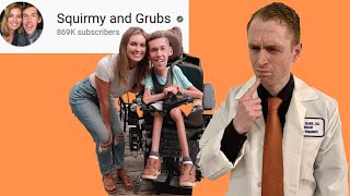 Neurologist Analyzes Squirmy and Grubs Spinal muscular Atrophy Shanes Treatment Fake Channel [upl. by Llenehs]