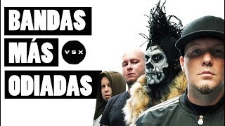 Top 8 bandas más odiadas de rock [upl. by Edas]