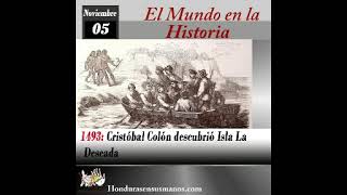 05 de Noviembre 1493 Cristóbal Colón descubrió Isla La Deseada [upl. by Odnomar519]