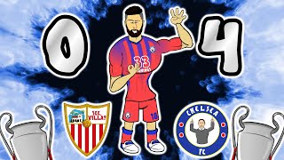 ⚽⚽4 GOALS⚽⚽ GIROUD scores four vs Sevilla Champions League 2021 Highlights [upl. by Alissa]