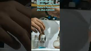 Biuret test of protein sample subscribe shorts viralshorts biochemical testPractical chemistry [upl. by Riobard450]