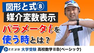 【入試数学基礎】図形と式8 媒介変数表示された曲線の軌跡 [upl. by Granniah775]