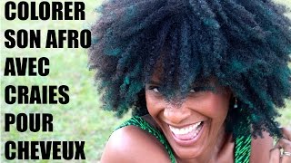 Comment colorer ses cheveux afrocrépus naturels à la craie [upl. by Ahseinek645]