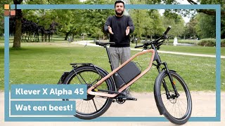 Klever X Alpha 45  Een beest van een speed pedelec [upl. by Allista691]