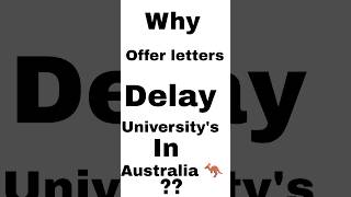 Delay in offer letter australiashortfeed ytshorts [upl. by Blynn827]