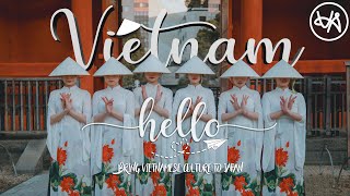 HELLO VIETNAM｜Múa ÁO DÀI truyền thống tại các địa điểm nổi tiếng ở Tokyo｜Nhạc Hello Vietnam｜VArtists [upl. by Trinee]