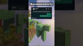 A Aluna nova tem olho VERDE e é LINDA minecraft viralvideo shorts [upl. by Zondra]