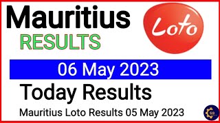 Loto Mauritius Result 06 May 2023  Dernier Tirage le 06 May 2023 [upl. by Aleekahs]