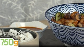 Recette de Petits poulpes rôtis à la sauce pimentée et légumes sautés  750g  EXPRESS [upl. by Yona]