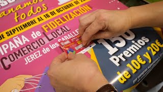 Inicio de la campaña Tu rascas y ganamos todos para la fidelización del comercio y la hostelería [upl. by Gillian91]