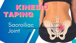 How to apply Kinesiology Tape for the sacroiliac Joint amp lower back [upl. by Leanahtan]