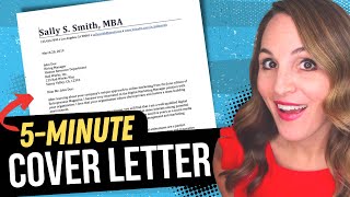 The PERFECT Cover Letter In 5 MINUTES Or Less  BEST Cover Letter Examples amp Template [upl. by Annoek]