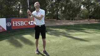 Commentatory Andrew Cotter shows off his golf skills [upl. by Glennon]