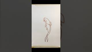 Practice how to draw a fish with one line [upl. by Aseela]