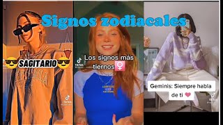 Recopilación de signos zodiacales Tik Tok  Things of girls [upl. by Leatri]