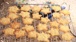 สอนทำอัลมอนด์ ตูเล คุกกี้ How To Almond Tuiles Cookies [upl. by Leisam]