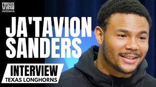 JaTavion Sanders talks Texas Longhorns Career Studying Travis Kelce NFL Potential amp Texas Future [upl. by Duyne485]