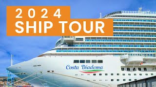 ▶ COSTA DIADEMA  Visite du Navire  SHIP TOUR  Rundgang [upl. by Arotahs]