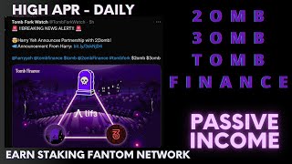 3omb amp 2omb amp Tomb Finance Partnership AnnouncementPassive Income on Fantom Network OPPPORTUNITY [upl. by Nitsirhc]