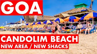 Goa  Candolim Beach  December  2023  Situation Update  New Shacks  Goa Vlog  North Goa [upl. by Enale]