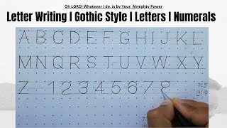 How to write Letters and Numerals in Engineering Drawing  Letter writing  Lettering  51 [upl. by Berkie]