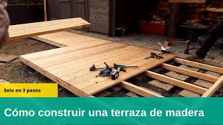 ¿Cómo construir una terraza de madera wolfcraft y creaconstruyereciclarestaura shorts [upl. by Rilda656]