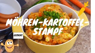 Rezeptvideo MöhrenKartoffelstampf mit Wienerle  der Klassiker im TOPF [upl. by Akcira45]