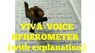 Vivavoce questionanswer with explanation for SPHEROMETER in hindiclass 11th12th10thcbse icse [upl. by Drofnil189]