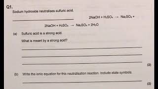 GCSE Chemistry Exam Practice Titration method and calculations model answer [upl. by Loralyn]