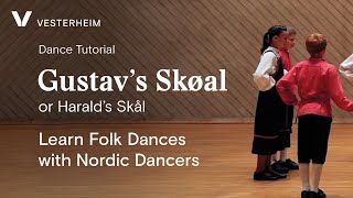 FamilieTid Learn Folk Dances with Nordic Dancers  Gustavs Skøal Haralds Skål [upl. by Asher]