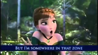 FROZEN  For The First Time In Forever  Official Disney 3D Movie Clip  Sing Along Words [upl. by Landri]