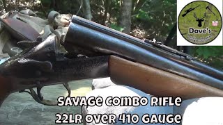 First Time Shooting The Savage 24 Se Rifle [upl. by Rehpotsirahc]